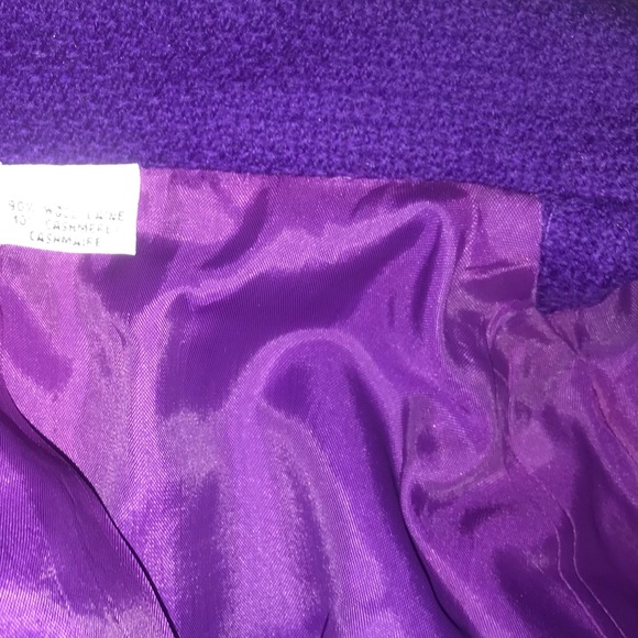 Genny Purple Suit Jacket Skirt Original Owner size 10 - Picture 10 of 15